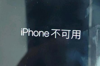 旬邑苹果服务网点分享锁屏界面显示“iPhone 不可用”如何解决 