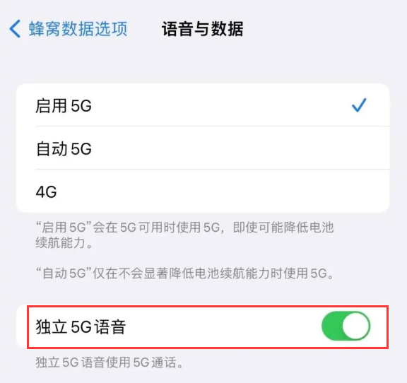 旬邑苹果14维修分享iPhone 14 Pro如何开启VoNR 